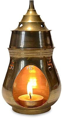 cone shaped camphor vilakku