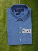 Organic Cotton banana fibre shirt - Blue Chambray Organic Cotton banana fibre shirt - Blue Chambray