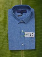 Organic Cotton banana fibre shirt - Blue Chambray