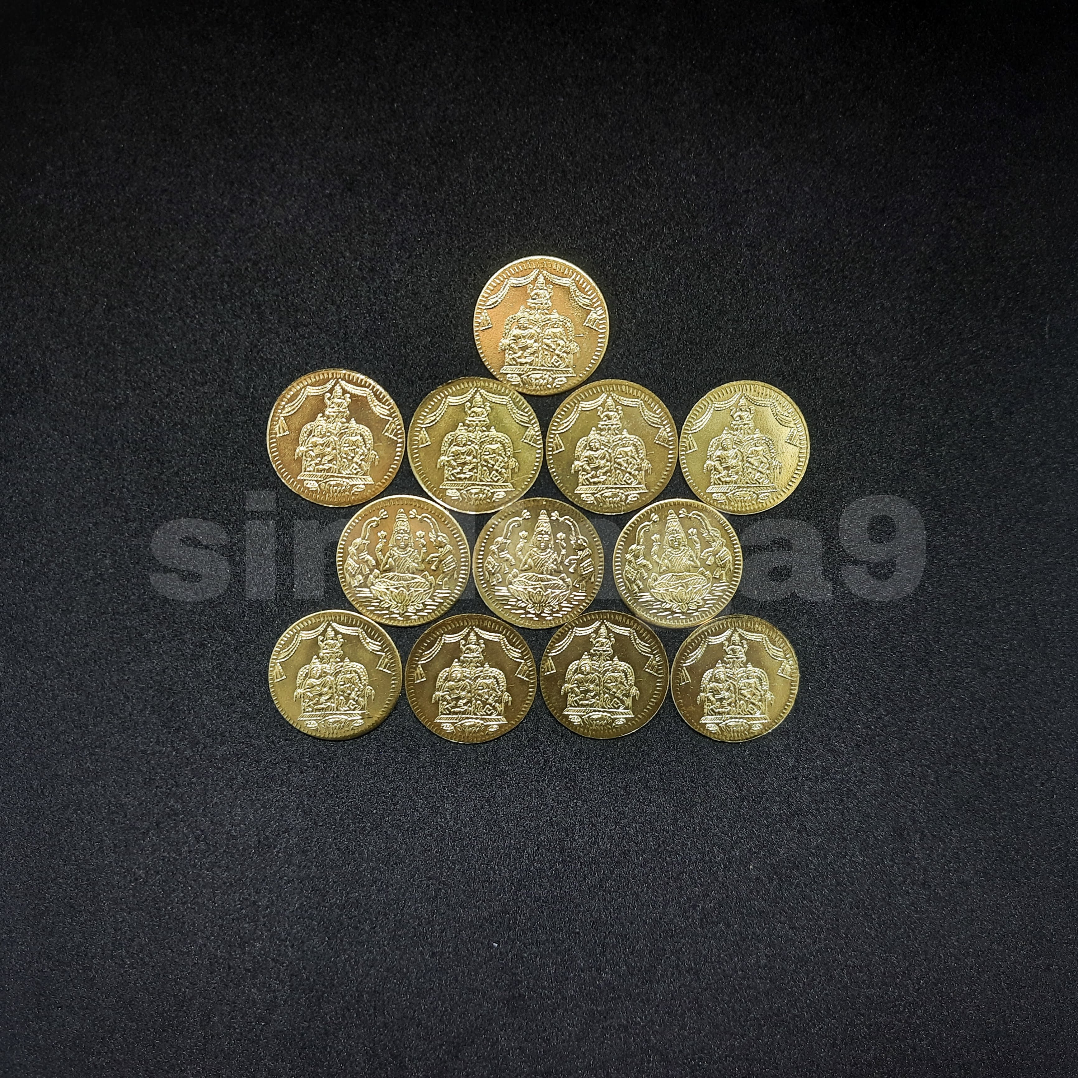 Lakshmi kubera coins - 12 coins Lakshmi kubera coins - 12 coins