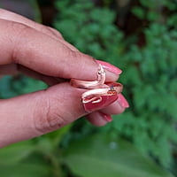 Copper snake ring