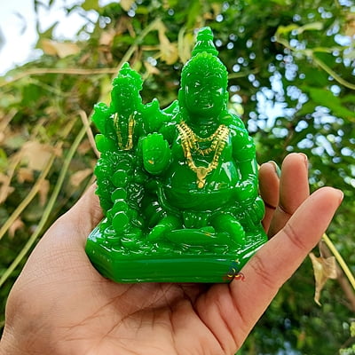 Lakshmi guberar statue (Green)