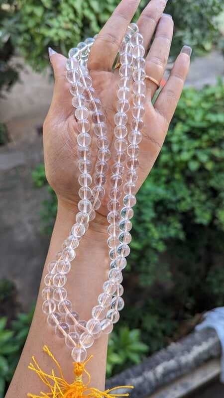 Sphatik mala / Quartz crystal garland Sphatik mala / Quartz crystal garland