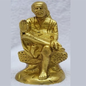 Baba brass statue